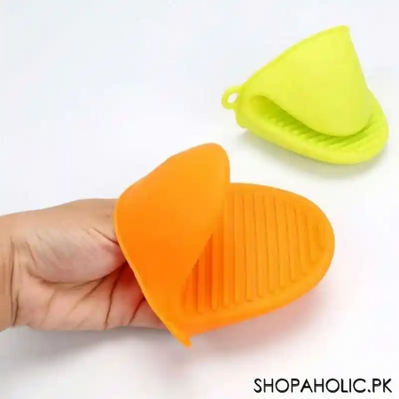 silicone hot pot holder cooking finger protector (pair) image4