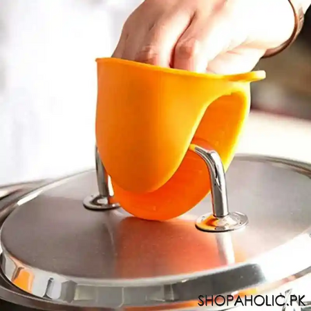 silicone hot pot holder cooking finger protector (pair) image6
