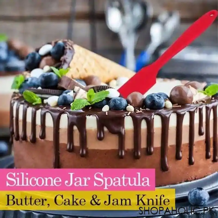 silicone jar spatula for butter, cake jam knife main image