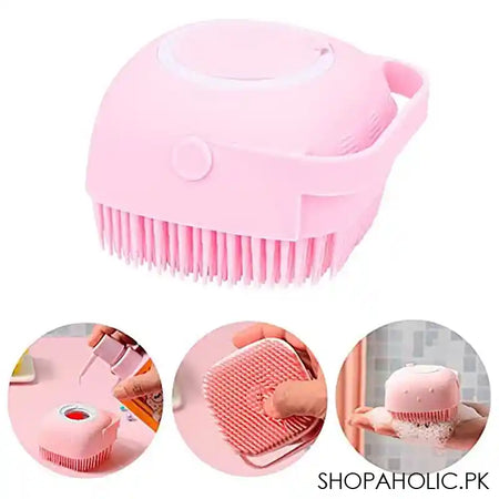Silicone Massage Bath Brush, Assorted Colors, 1 Piece - Image 3