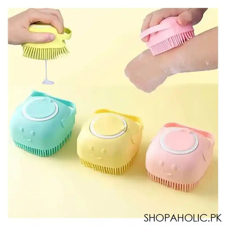 Silicone Massage Bath Brush, Assorted Colors, 1 Piece - Image 4