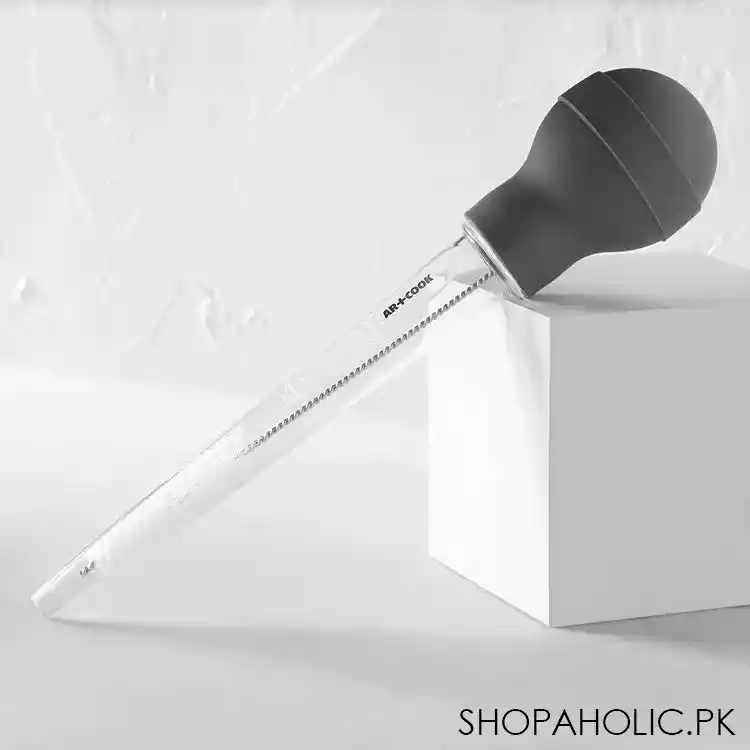 silicone measuring bbq baster with cleaning brush image2