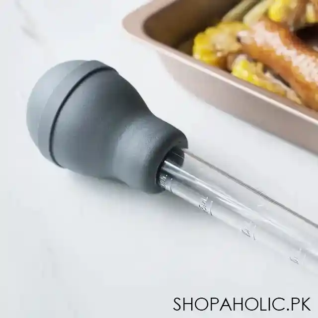 silicone measuring bbq baster with cleaning brush image3