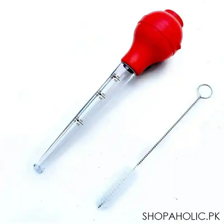 silicone measuring bbq baster with cleaning brush image4