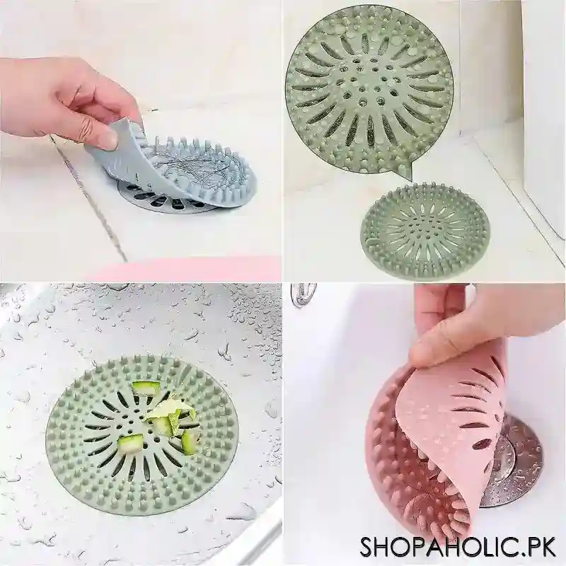 silicone mesh kitchen drain sink strainer filter image3