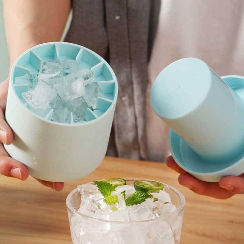 Mini Silicone Ice Cube Bucket