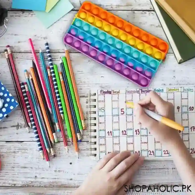 silicone pop it fidget pencil pouch image4