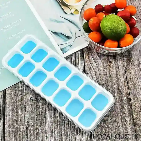 silicone pop up ice cube tray with removable lid image2