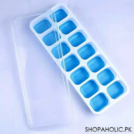 silicone pop up ice cube tray with removable lid image9