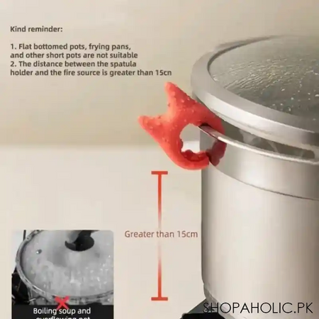silicone pot clip spoon holder image4