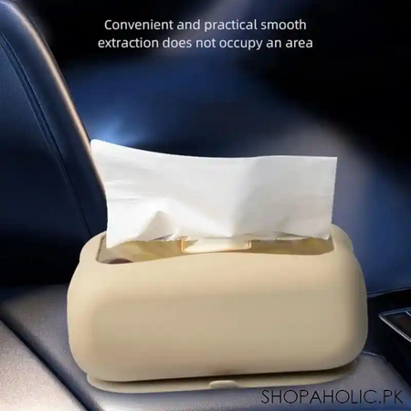 silicone punch free tissue box with sucker image3