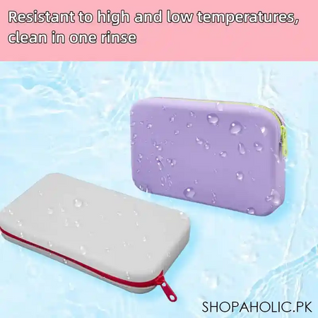 silicone travel cosmetics pouch image3