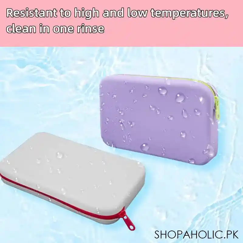 silicone travel cosmetics pouch image3