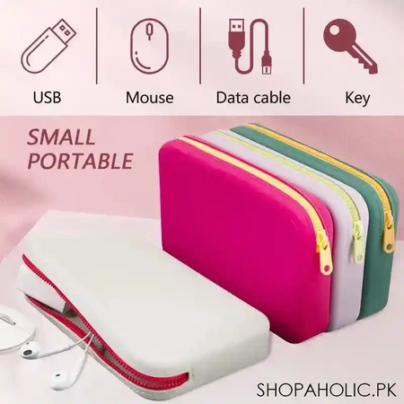 silicone travel cosmetics pouch image5