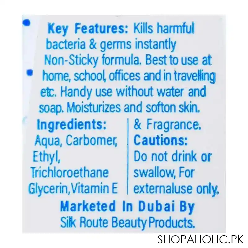 silk fresh aqua hand sanitizer, 30ml, jacket image3