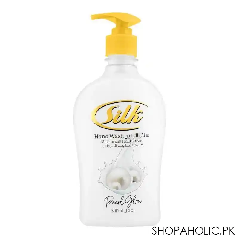 silk pearl glow natural moisturizers hand wash, 500ml main image