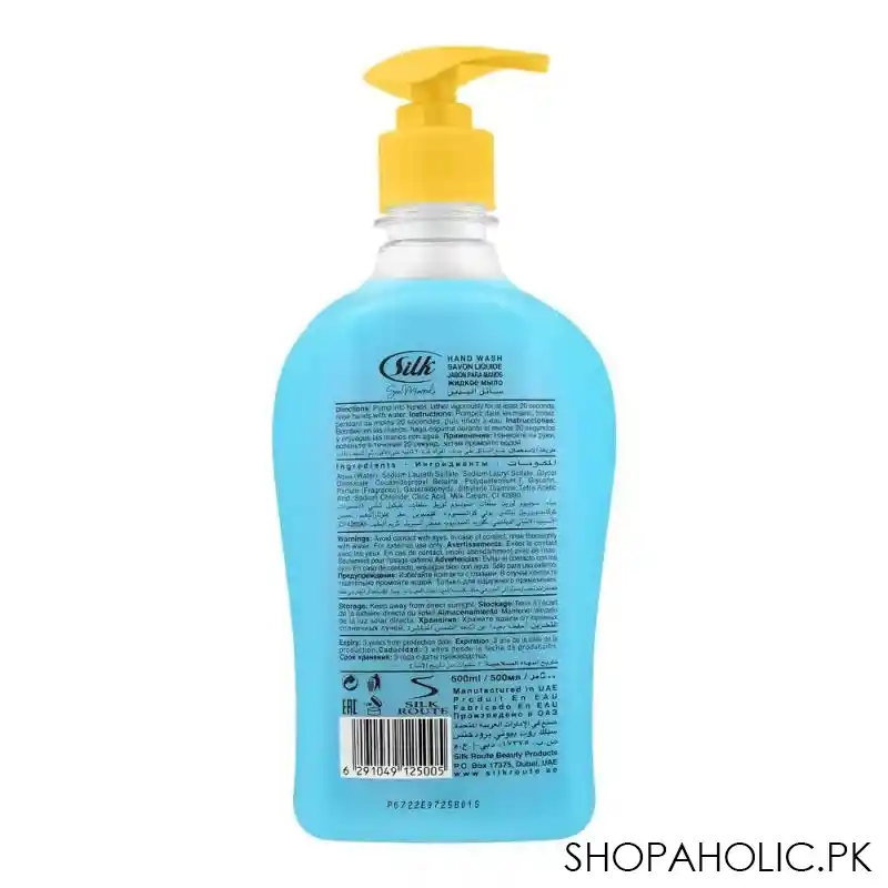silk sea minerals natural moisturizers hand wash, 500ml image2