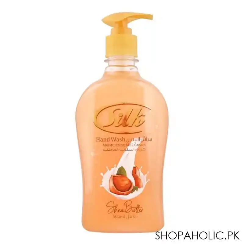 silk velvety shea butter natural moisturizers hand wash, 500ml main image