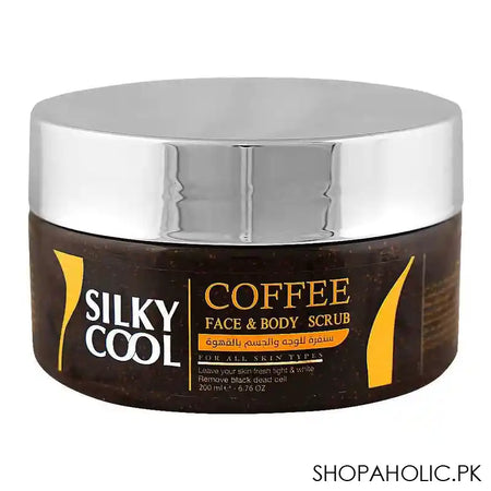 Silky Cool Coffee Face & Body Scrub, For All Skin Types, 200ml - Main Image