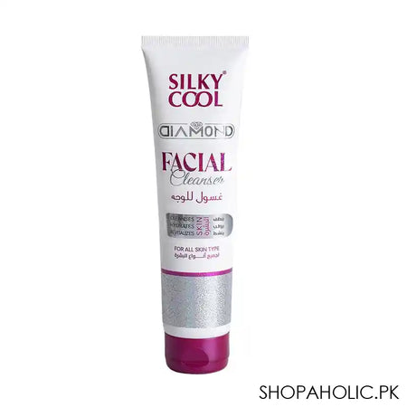 Silky Cool Diamond Facial Cleanser, For All Skin Types, 140ml - Main Image