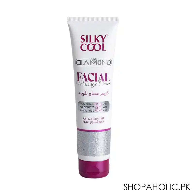 Silky Cool Diamond Facial Massage Cream, For All Skin Types, 140ml - Main Image