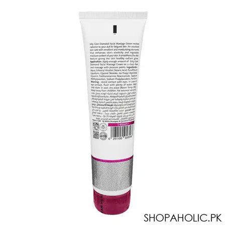 Silky Cool Diamond Facial Massage Cream, For All Skin Types, 140ml - Image 3