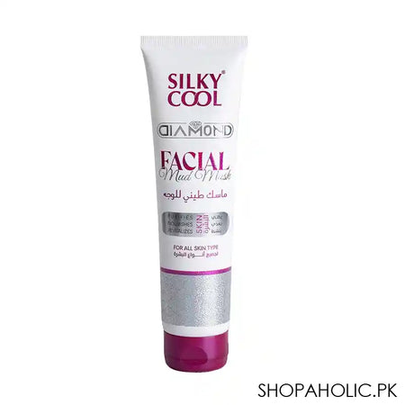 Silky Cool Diamond Facial Mud Mask, For All Skin Types, 140ml - Main Image