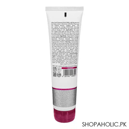Silky Cool Diamond Facial Mud Mask, For All Skin Types, 140ml - Image 2