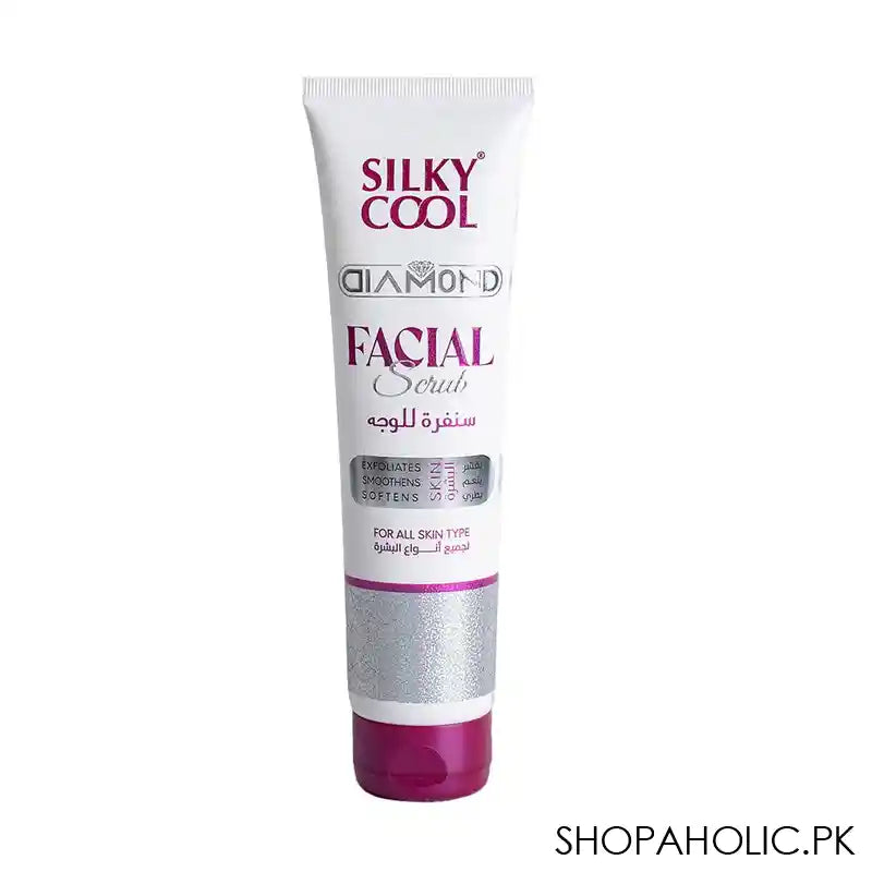 Silky Cool Diamond Facial Scrub, For All Skin Types, 140ml - Main Image