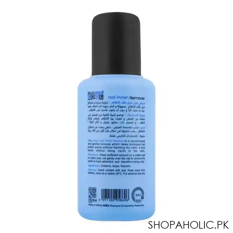 silky cool extra safe & easy nail polish remover, 120ml image2