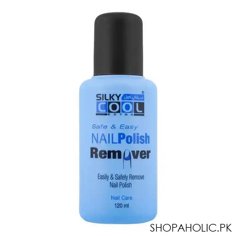 silky cool extra safe & easy nail polish remover, 120ml main image