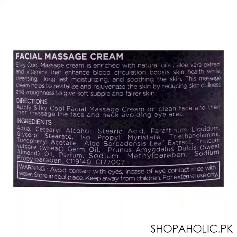 silky cool gold facial massage cream, all skin types, 350ml image3