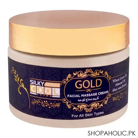 silky cool gold facial massage cream, all skin types, 350ml main image