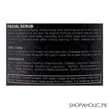 silky cool gold facial scrub, all skin types, 350ml image3