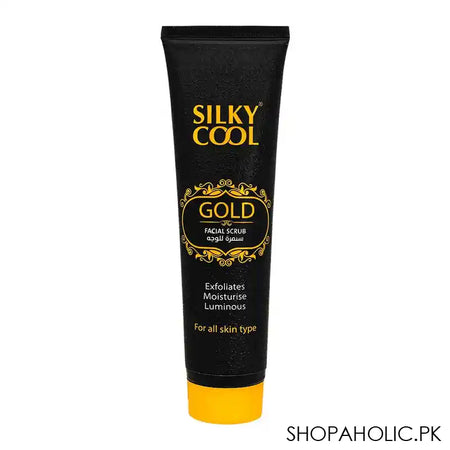 Silky Cool Gold Facial Scrub, For All Skin Types, 140ml - Main Image
