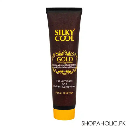 Silky Cool Gold Facial Volcanic Mud Mask, For All Skin Types, 140ml - Main Image