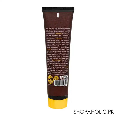Silky Cool Gold Facial Volcanic Mud Mask, For All Skin Types, 140ml - Image 2