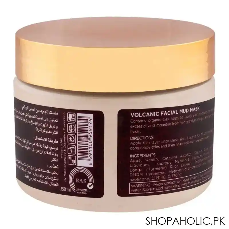 silky cool gold volcanic facial mud mask, all skin types, 350ml image2