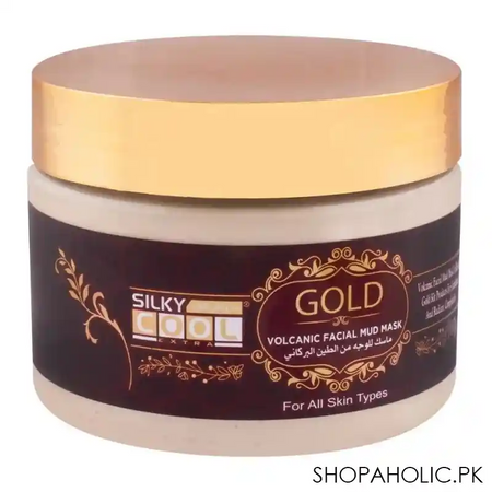 silky cool gold volcanic facial mud mask, all skin types, 350ml main image