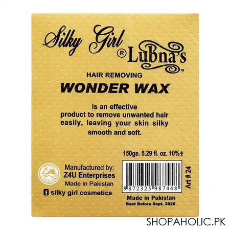 Silky Girl Hair Removing Wonder Wax, 150g - Main Image
