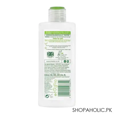 simple kind to skin purifying cleansing lotion, 200ml image2