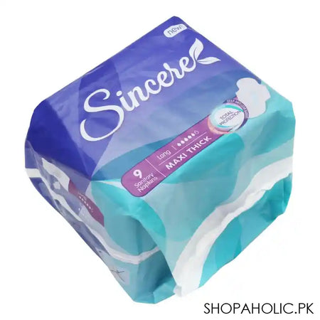 Sincere Maxi Thick Long Sanitary Napkins, 9-Pack - Main Image