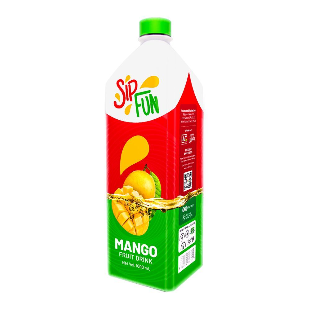 Sip Fun Mango Fruit Drink, 1 Liter - Main Image