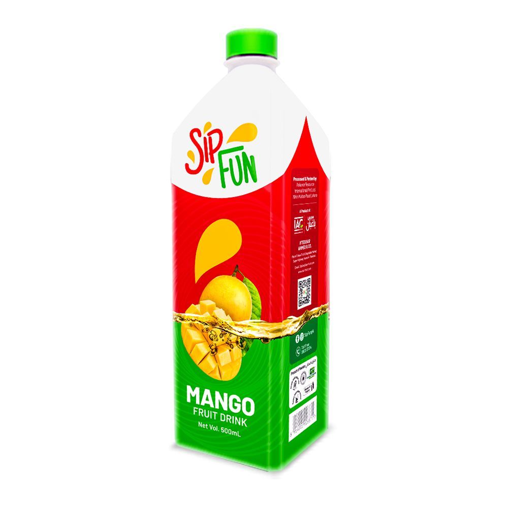 Sip Fun Mango Fruit Drink, 500ml - Main Image