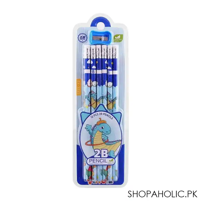 sj 2b pencil, blue, 12 pack, zy 3253 main image