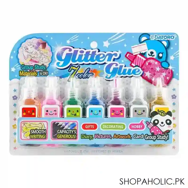 sj glitter glue, blue, 2073 main image