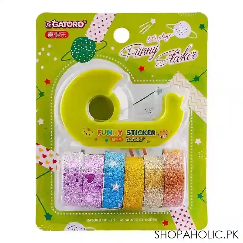 sj paper stickers, green, 020 main image