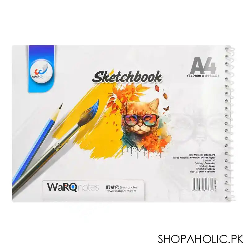 Sketch Book, A4 Size (210mmx297mm), 30-Sheets, 332-6103 - Main Image