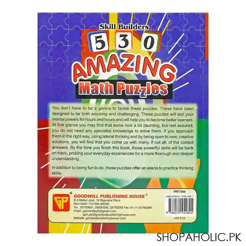 Skill Builders 530 Amazing Math Puzzles Book - Image 2