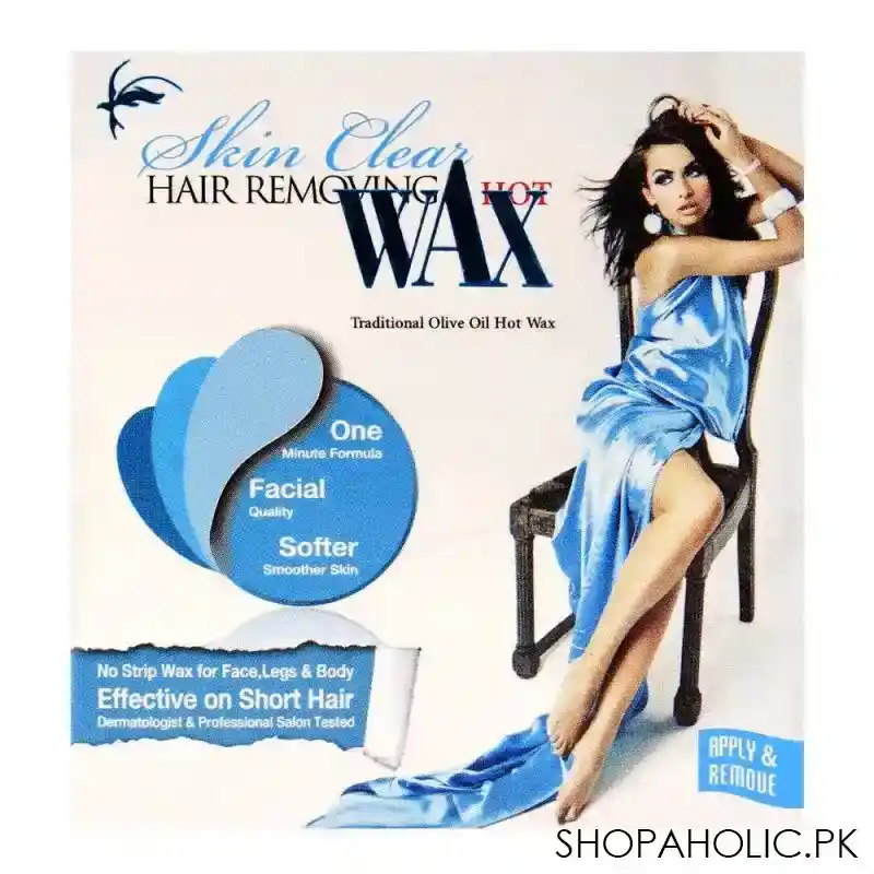 skin clear face, legs & body hair removing hot wax 35gm main image